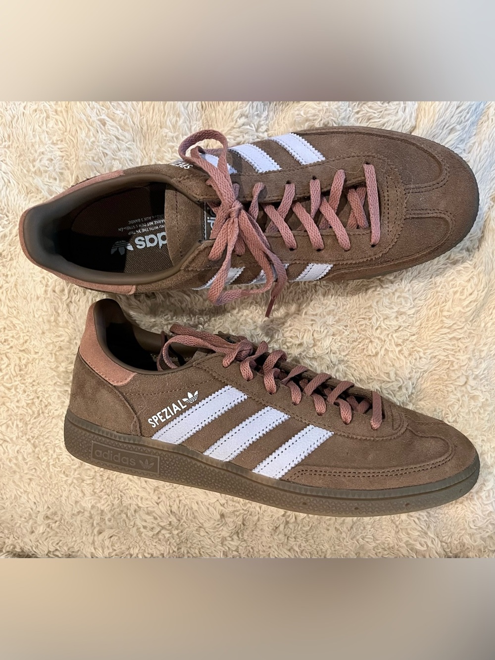 ADIDAS Handball Spezial IH1503 Brown Pink Blue Women’s 9.5 NWOB